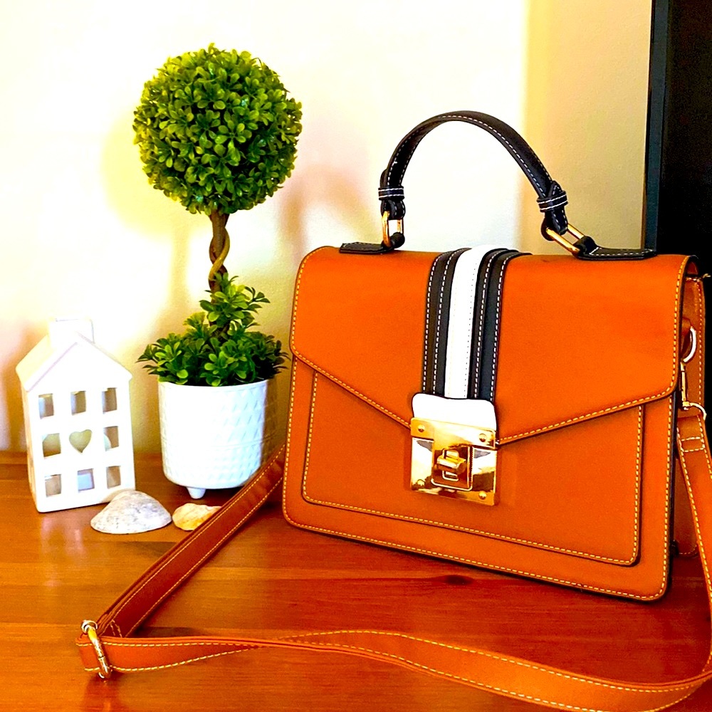 Camel colored purse